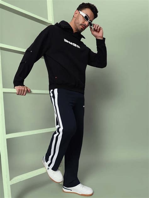 FUTURE ICON 2 STRIPE JOGGER BLACK | Buy Online at Wearduds India