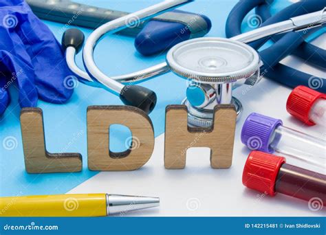 LDH Medical Lab Acronym, Meaning Lactate Dehydrogenase. Letters that Make Word of LDH, Located ...