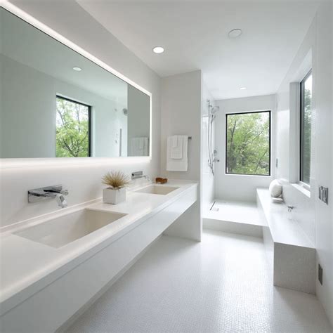 Design & Styling Ideas for Modern All-White Bathroom Spaces