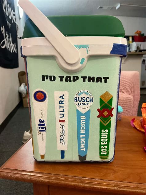 Beer Frat Cooler | Frat coolers, Cooler painting, Formal cooler ideas