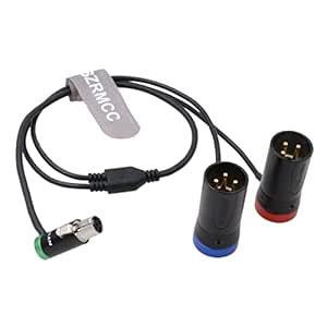 SZRMCC Low-Profile TA5F Mini XLR 5 pin to Dual XLR 3 Pin Audio Cable ...