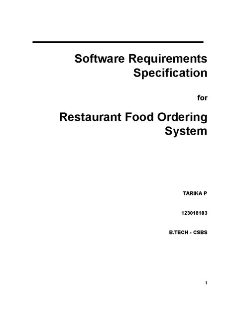 Srs-food-order-system compress - Software Requirements Specification ...
