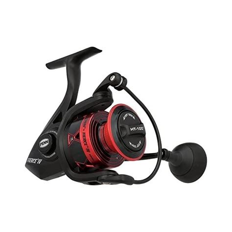 Penn Fierce Iv Spinning Reels, Size 5000 BlackRed, 561, 5 Bearings 25 ...