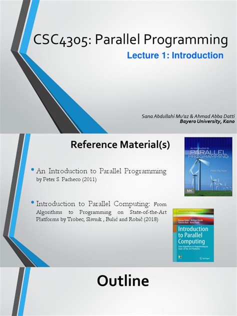 Parallel Computing Lecture 的图像结果