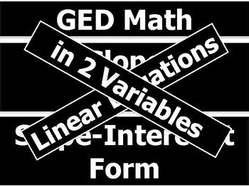 GED Math Tutorials Algebra 的图像结果