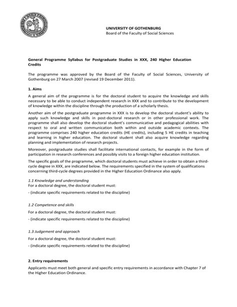 PhD Study Plan Sample 的图像结果