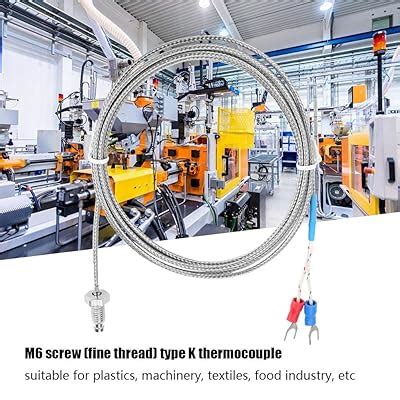 Keenso Type K Thermocouple, M6 Screw Fine Thread, India | Ubuy