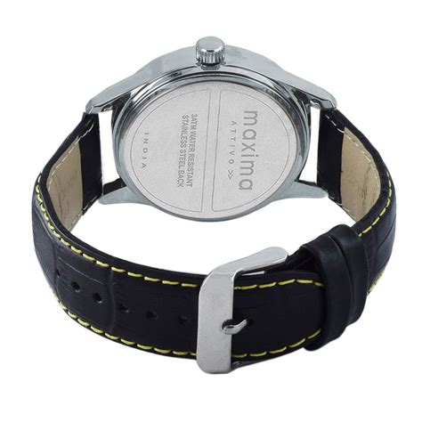 Maxima ATTIVO Men Black Dial Analogue Watch - 58505LMGI