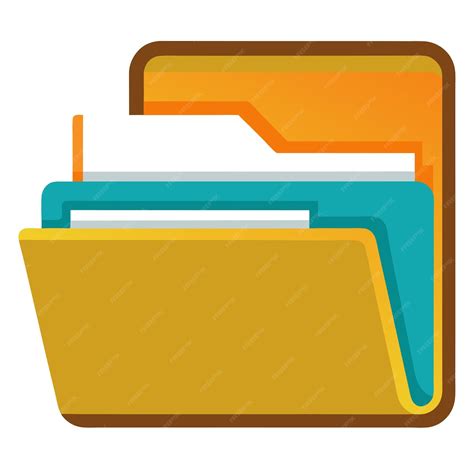 File folder clipart vector art and illustration | Premium AI-generated vector