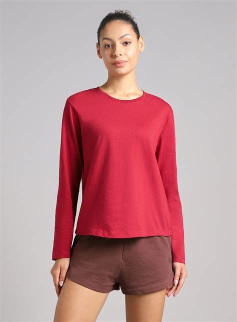Buy Women's Cult Essential Cotton Pack of 2 Full Sleeve T-Shirts Online ...