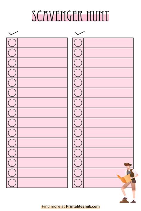 Printable Blank Scavenger Hunt Templates - With Downloadable PDFs ...