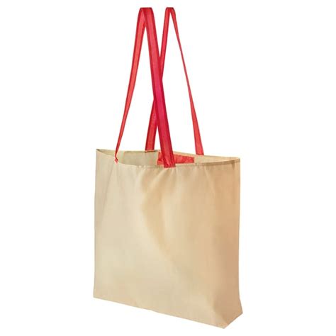 PLANTERING carrier bag, light brown/red, 45x36 cm (17 ¾x14 ¼") - IKEA