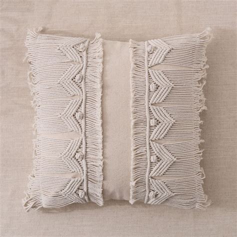 Buy Bohemia Rustic Macrame Filled Cushion - 45x45cm from Home Centre at ...