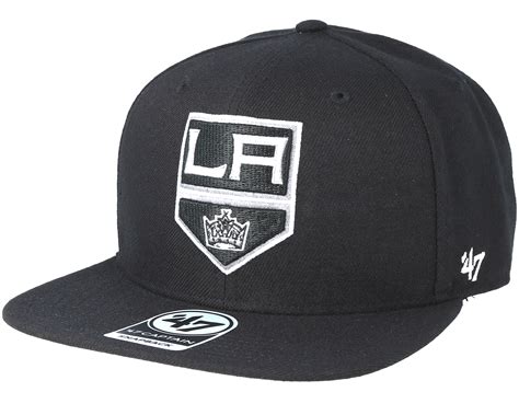 Los Angeles Kings Sure Shot Black Snapback - 47 Brand caps ...