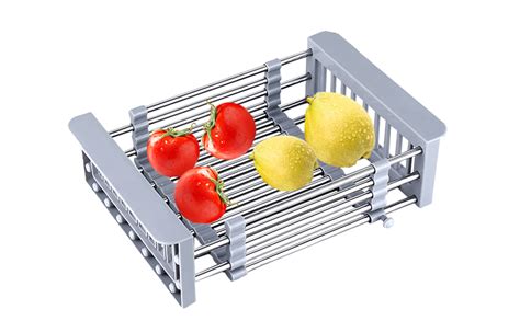 SWEEVAN Adjustable Dish Drying Rack | Expandable Dish & Vegetable ...