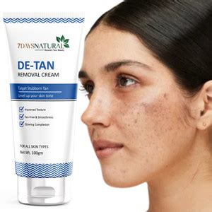 7days natural DE Tan Cream For Tan Removal Face skin & Body Parts Price ...