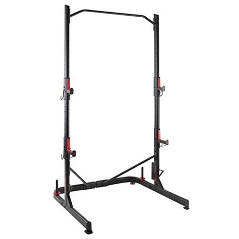 Gym Squat and Chinups Rack 500 Black Red : Amazon.in: Sports, Fitness ...
