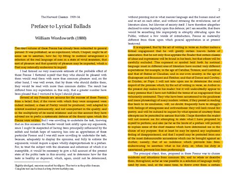 Wordsworth-Preface LB - Slightly abridged; omissions marked by ellipsis ...