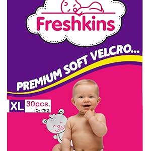 Buy Freshkins Taped Diaper, Large - 36 Unit Online at Low Prices in ...