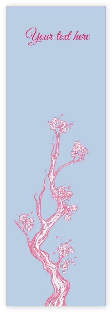 Pinky Tree Bookmarks Design | Customize Online | Printo