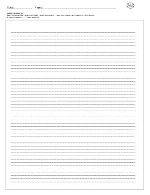 Fillable Online Writing Form - ISE HOVE English Language School Fax ...