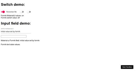 Material UI Formik Error Display 的图像结果