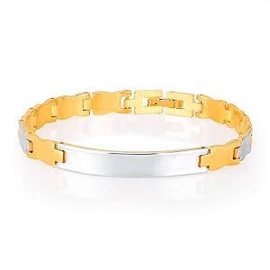 Buy Sukkhi Alluring Gold And Rhodium Plated Bracelet for Men at Amazon.in