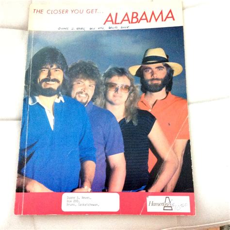 Vintage ALABAMA the Closer You Get Music Book Song Book Country ...