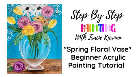 Image result for Spring Flowers Acrylic Paint Tutorial