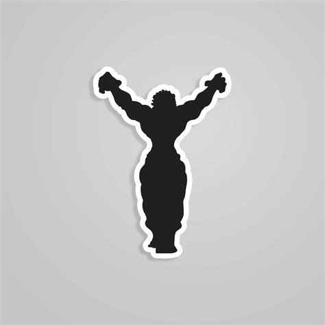Black Silhouette Baki Anime Stickers