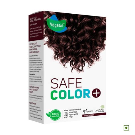 Safe Color Burgundy for Hair Dye - Chemical Free Hair Color – Vegetal Shop