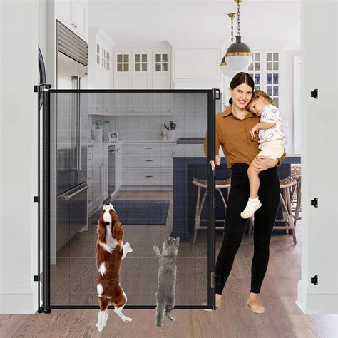 Amazon.com: 60 Inch Tall Retractable Baby Gates Tall Cat Gate for ...