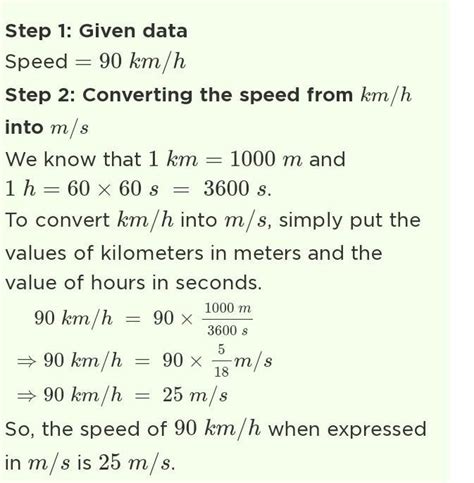 90m per minute express the following speed in km/ h full detail answer ...