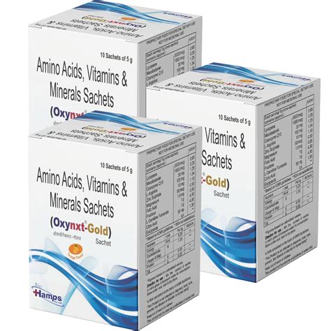 Hamps Bio OXYNXT Gold Sachet | Lycopene | Mecobalamin | Co-enzyme Q10 ...