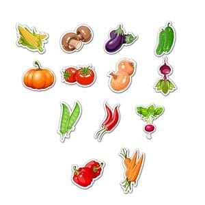 Buy A ONE CREATIVES Vegetable Fridge Cutouts Magnet Set | Includes ...
