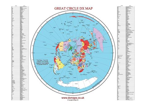 Custom Great Circle Map (With additional prefix list)