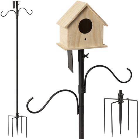 Snapklik.com : Bird House Pole, Adjustable Post Height Birdhouse Pole ...