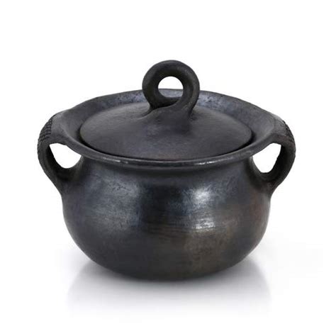 Buy Hazed Monk Longpi Pottery Black Stone Cooking Pot (S) - 1.5 L ...