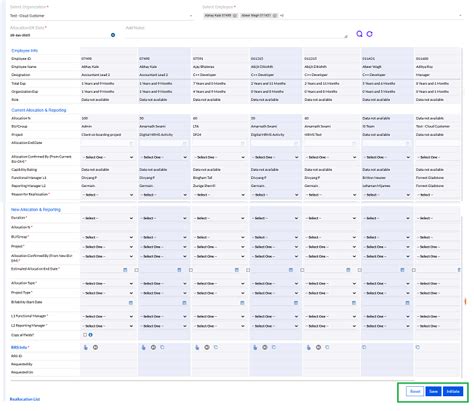 RAS - Manage Allocation