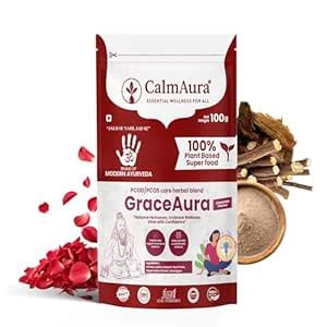 CalmAura GraceAura PCOD PCOS Care Herbal Blend Powder Chocolate Flavor ...