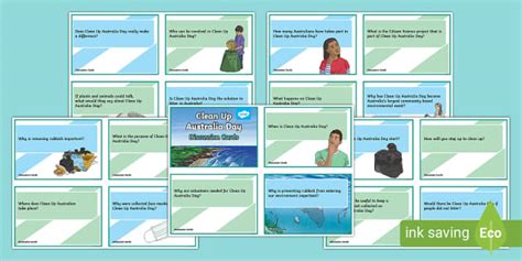 Clean Up Australia Day Discussion Cards (teacher made)