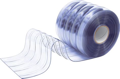 Amazon.com: Moukeren Plastic Vinyl Strip Curtain 50ft Long x 8inch ...