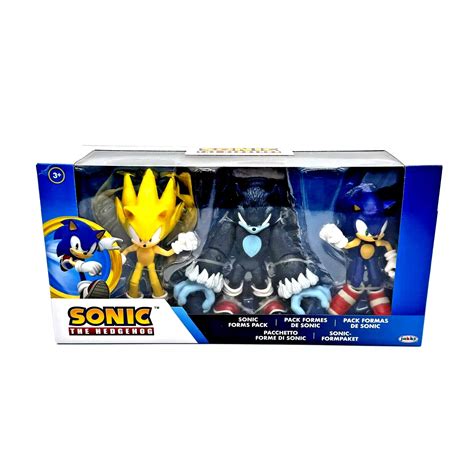 Jakks Pacific Sonic Forms 3 Pack Super Sonic Werehog Sonic Soap Shoes ...