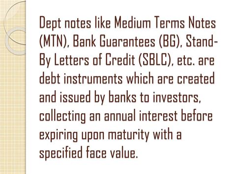PPT - Medium Term Note (MTN) & its Benefits PowerPoint Presentation ...