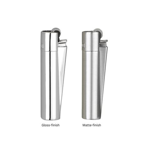 Clipper Silver Metal Lighter - Refillable & Durable – HighJack