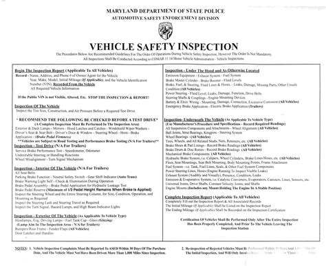 Maryland Vehicle Inspection Report Copy at Brooke Summers blog