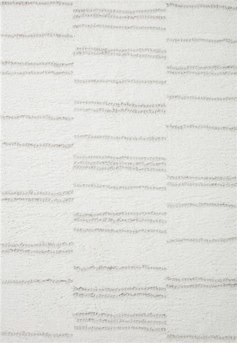 Loloi Rugs Bliss Shag 2'3" x 4'0" White / Grey Rectangle Rug | Belfort Furniture | Rugs