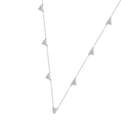 Sparkling Dainty Diamond Necklace – ISHIS