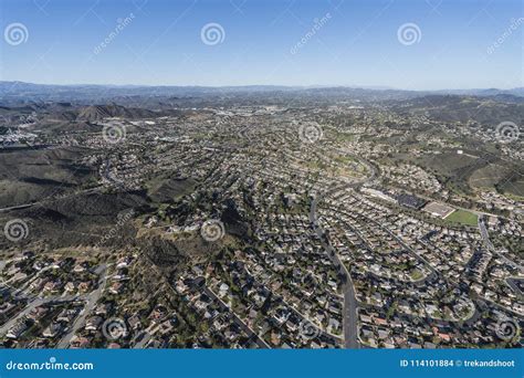 Newbury Park Thousand Oaks California Aerial Stock Photo - Image of ...