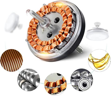 Buy TFCFL Bladeless Ceiling Fan with Light, Enclosed Ceiling Lamp Fan ...